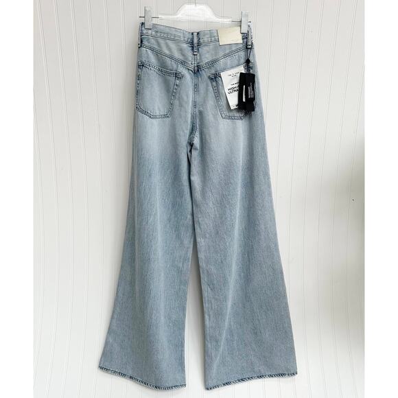 rag & bone Sofie Featherweight Wide Leg Jeans Kierra High Rise 24 NWT - Picture 5 of 8